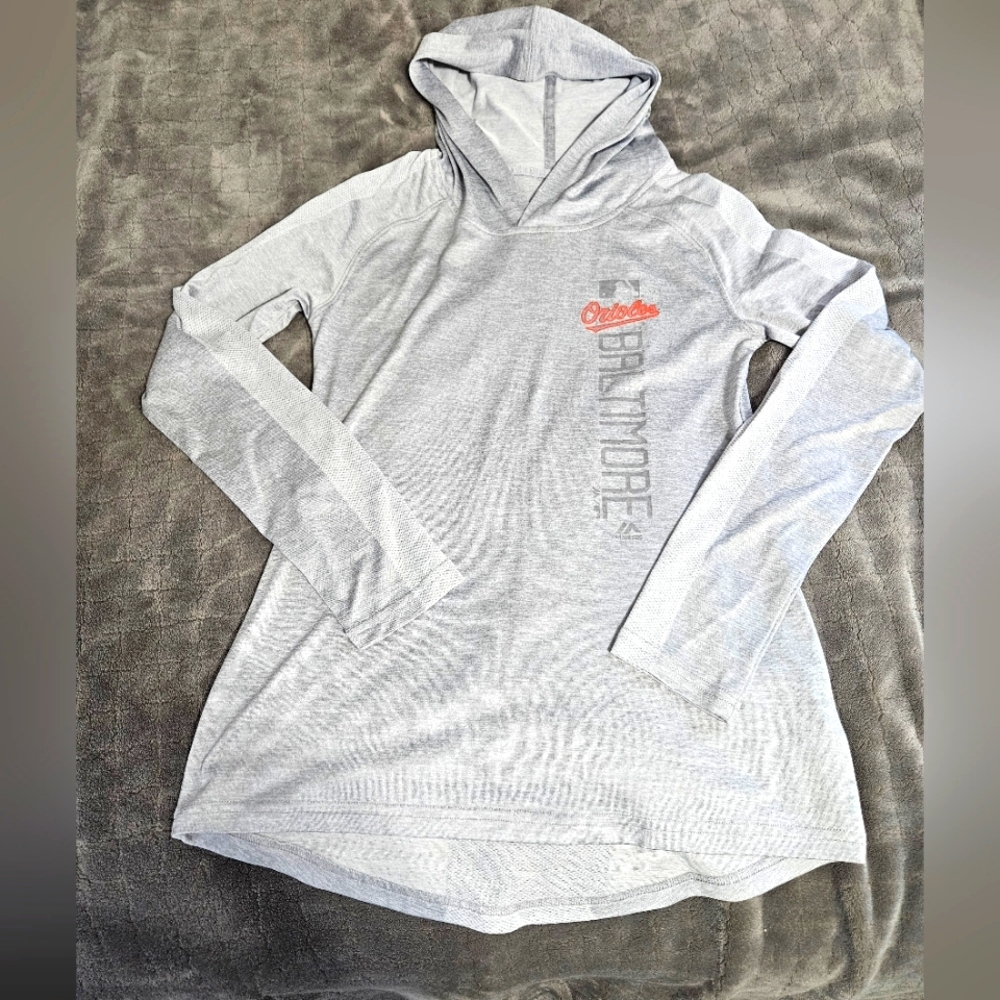 Orioles long sleeve hooded shirt